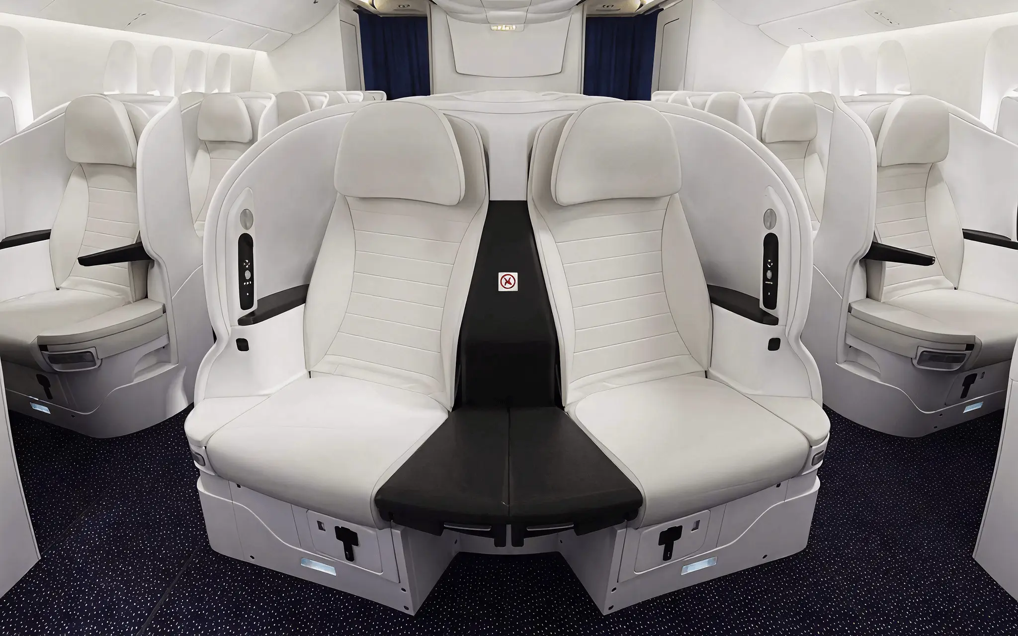 Air New Zealand business class cabin